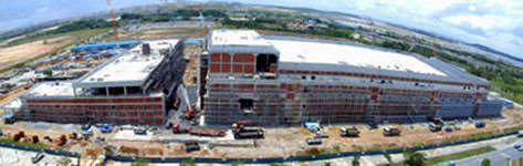 The SSMC site during construction in January 2000.